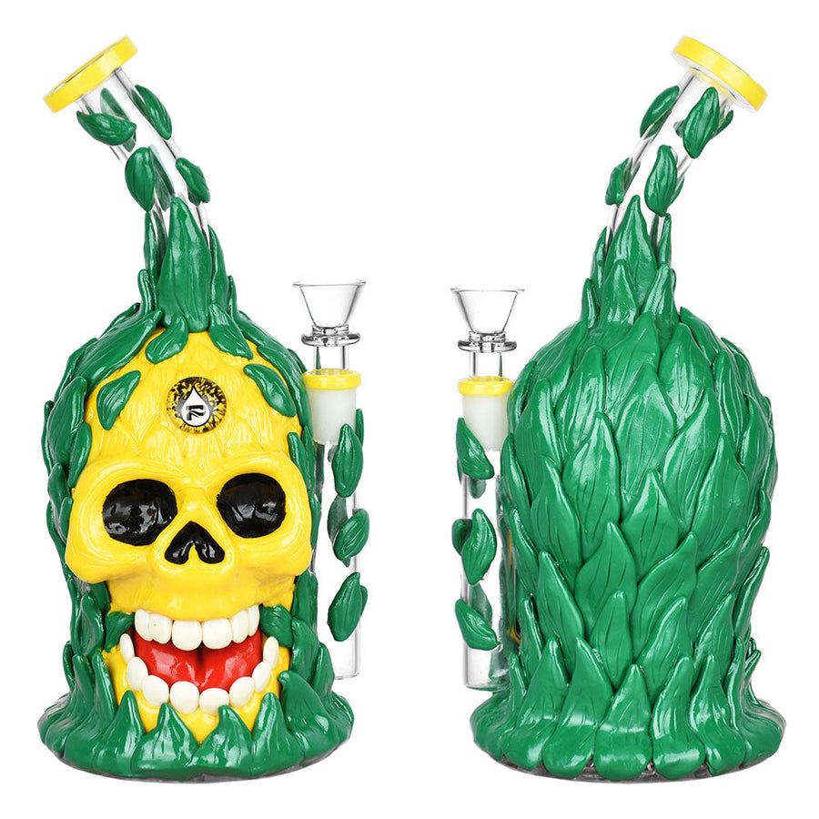 Pulsar Skull Pineapple Water Pipe - 10"/14mm F - Headshop.com