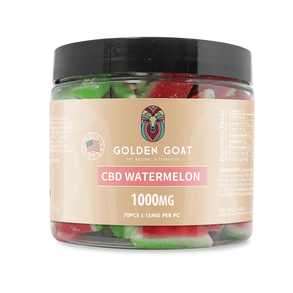 CBD Gummies 1000MG - Watermelon - Headshop.com