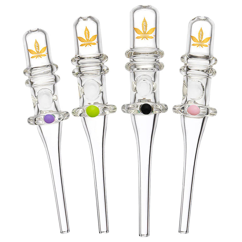 aLeaf Tube Glass Dab Straw - 6" / Colors Vary - Headshop.com