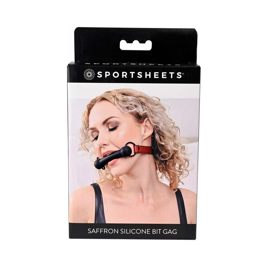 Sportsheets Saffron Silicone Bit Gag with Adjustable Buckle - Headshop.com