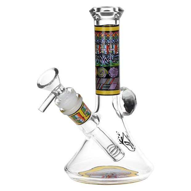 Pulsar Mosaic Bart Wag Glass Water Pipe - 6.75" / 14mm F / Colors Vary