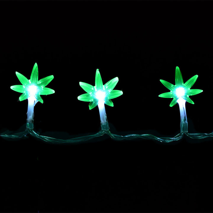 Pulsar LED Hemp Leaf Necklace - 36" - Headshop.com