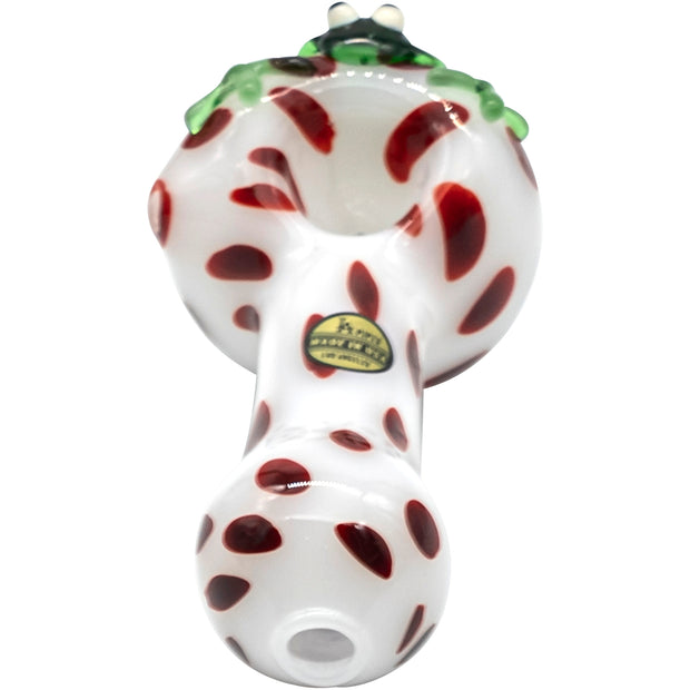 LA Pipes "Spotted Poison Frog" Spoon Glass Pipe - Headshop.com