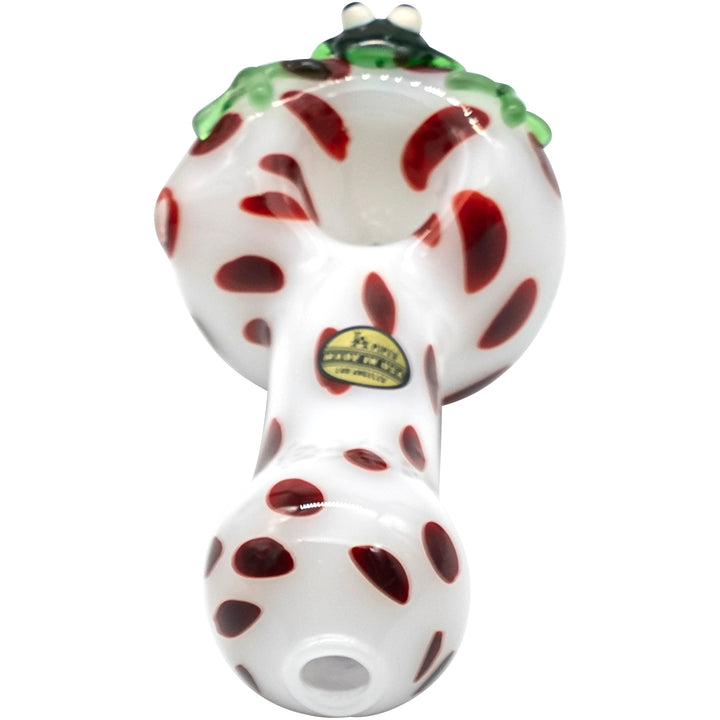 LA Pipes "Spotted Poison Frog" Spoon Glass Pipe - Headshop.com