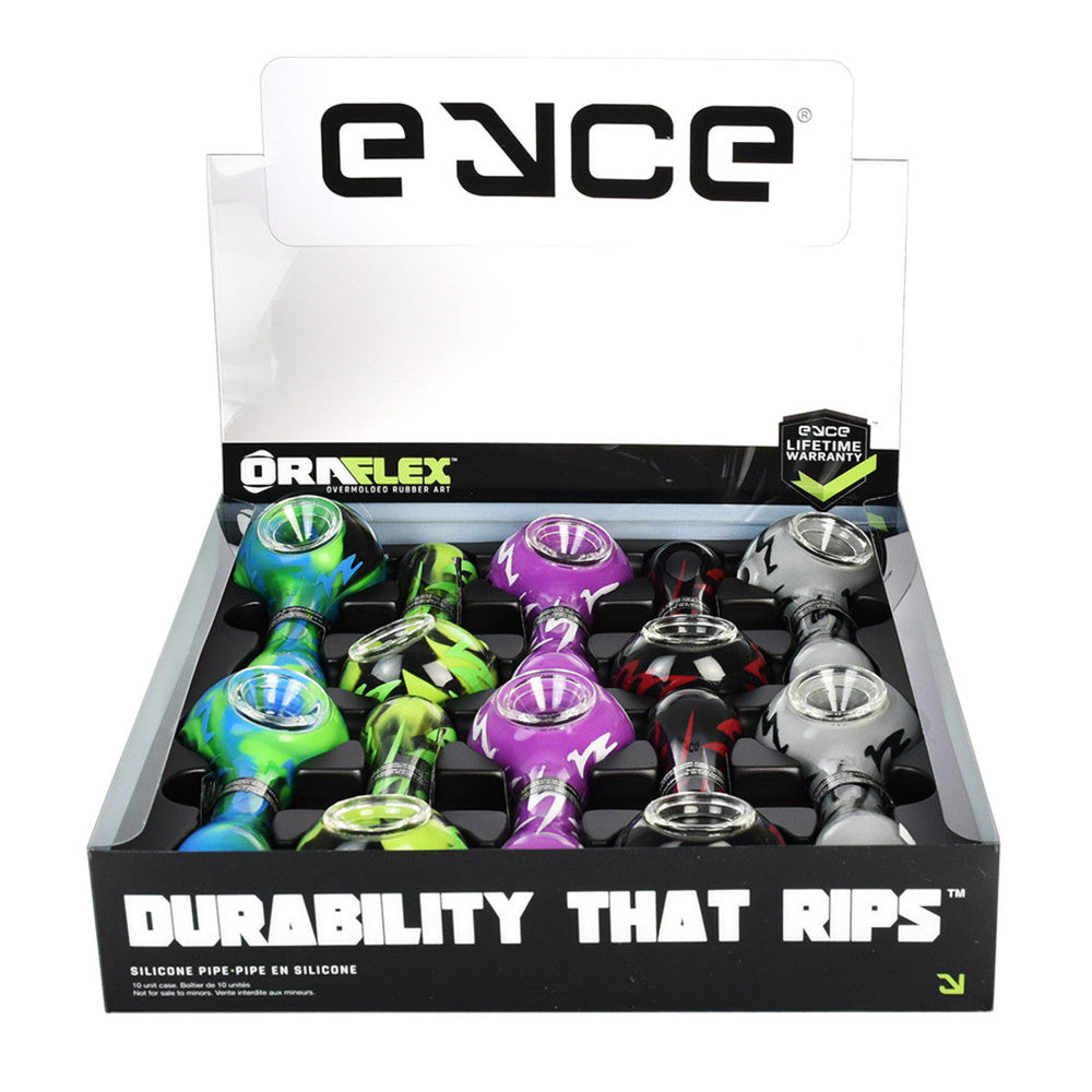 10PC DISPLAY - Eyce Oraflex Spoon Pipe - 4" - Headshop.com