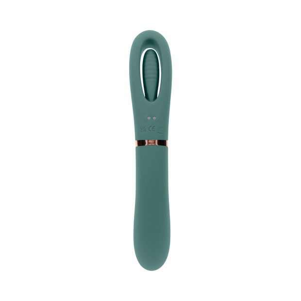 Evolved Chick Flick Rechargeable Vibrator with Flicker Silicone Mint - Headshop.com
