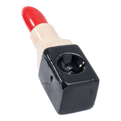 Wacky Bowlz Lipstick Ceramic Hand Pipe - 3.75" - Headshop.com