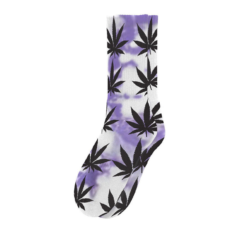 6PK - Blazing Buddies Socks - Tie-Dye Leaves - Headshop.com