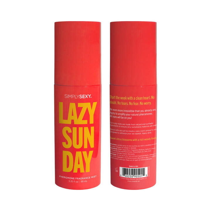 Simply Sexy Lazy Sunday Pheromone Fragrance Mist 3.35 oz. - Headshop.com