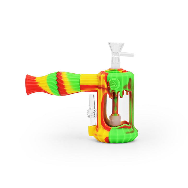 Ritual - 6'' Duality Silicone Dual Use Bubbler - Rasta - Headshop.com