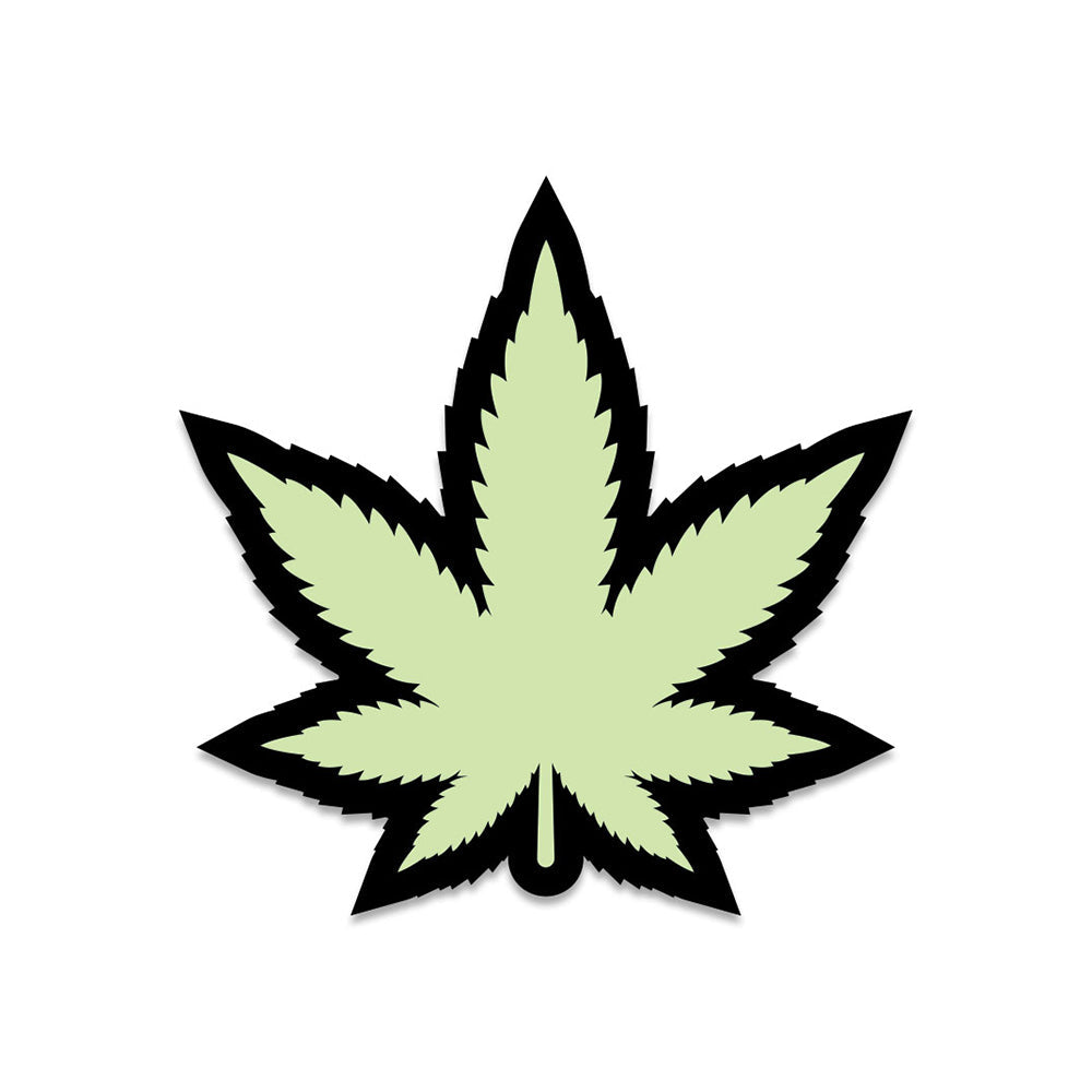 Weed Pin Leaf Glow-in-the-Dark - Headshop.com