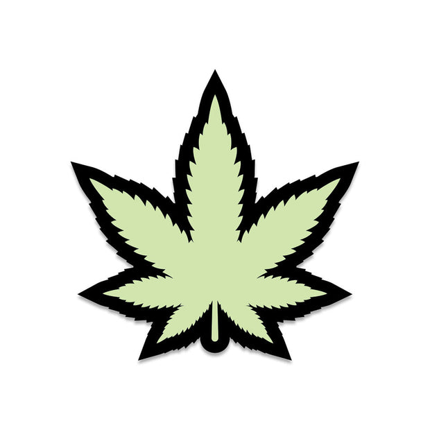 Weed Pin Leaf Glow-in-the-Dark - Headshop.com
