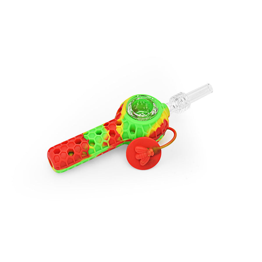 Ritual - 4'' Silicone Nectar Spoon - Rasta - Headshop.com