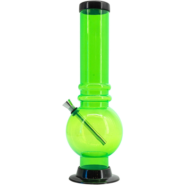 Acrylic Bubble Base Bong - 12-15"