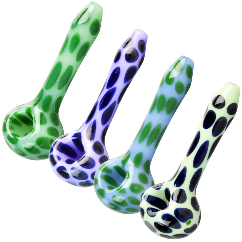 Pulsar Animal Spots Spoon Pipe - 4.5" / Colors Vary - Headshop.com