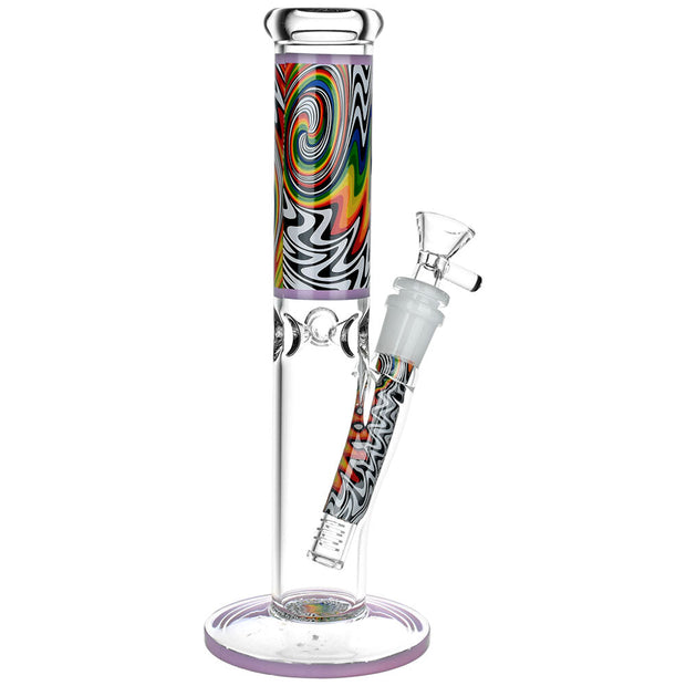 Lofty Visions Straight Tube Glass Water Pipe - 10" / 14mm F / Colors Vary - Headshop.com