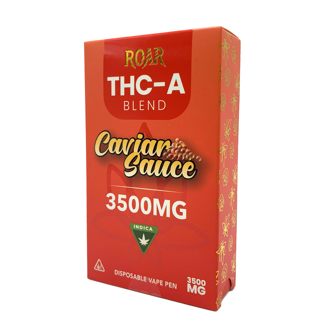 Roar THC-A Blend Disposable Vape 3500MG - Caviar Sauce (Indica) - Headshop.com
