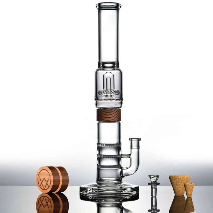Vitae Glass 16" Tri-UFO Bong - Headshop.com