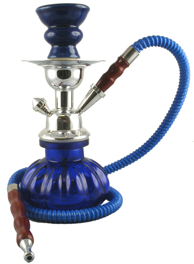 Pumpkin Style 1-Hose Hookah - 9" / Colors Vary - Headshop.com
