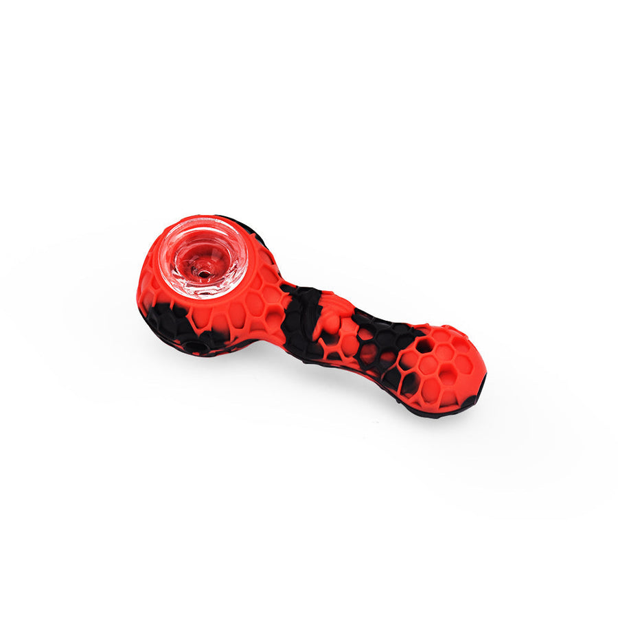 Ritual - 4'' Silicone Spoon Pipe - Red & Black - Headshop.com