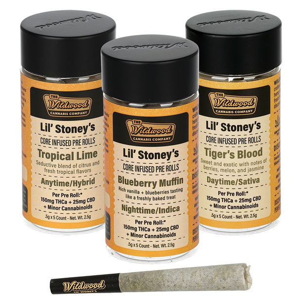 Wildwood THCA Live Resin Core Infused Pre-Rolls | 0.5g | 5pc | 10pk Bundle