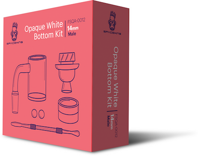 Space King Opaque White Bottom Banger Kit (Coral) - Headshop.com