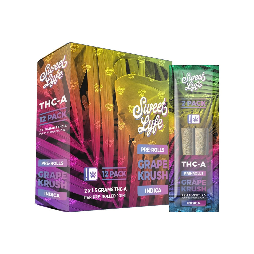 Sweet Lyfe THC-A Joints - 2 Pack Grape Krush (Hybrid) - Headshop.com