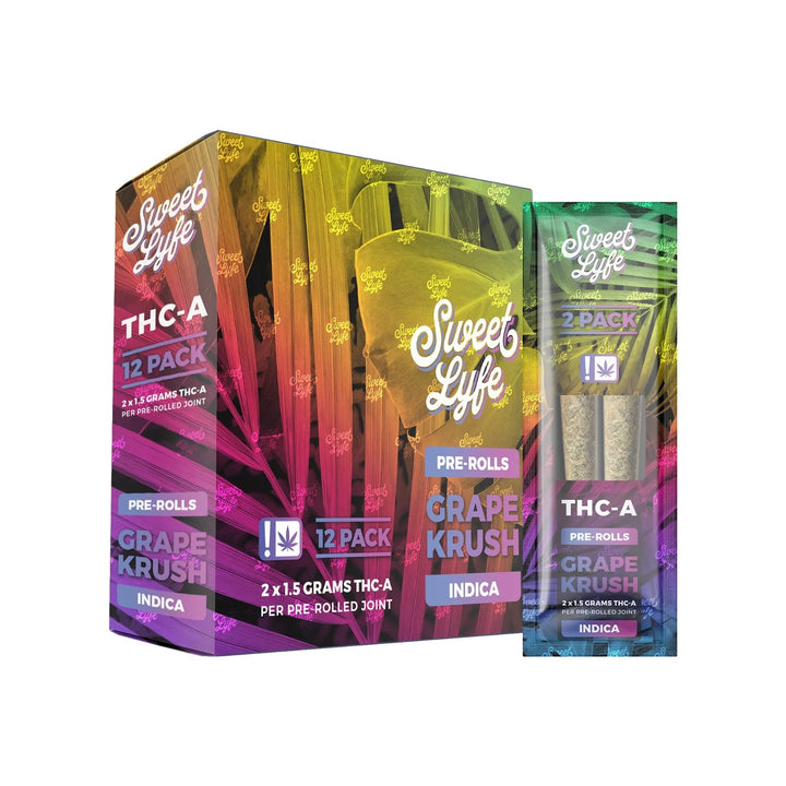 Sweet Lyfe THC-A Joints - 2 Pack Grape Krush (Hybrid) - Headshop.com
