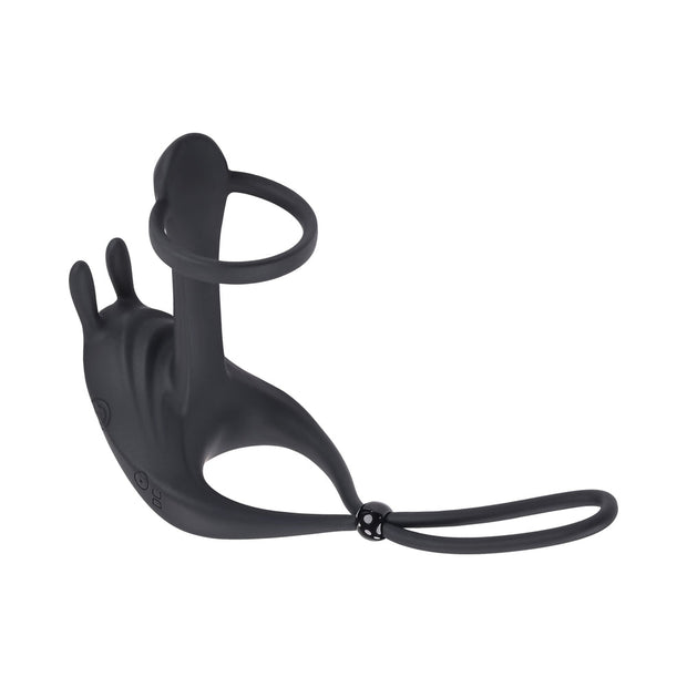 Zero Tolerance Saddle Up Rechargeable Vibrating C-Ring & Girth Enhancer Silicone Black - Headshop.com
