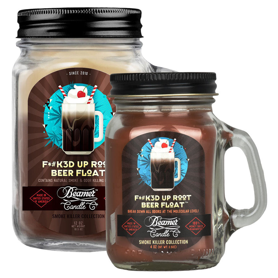Beamer Candle Co. Mason Jar Candle | F*#K3D Up Root Beer Float - Headshop.com