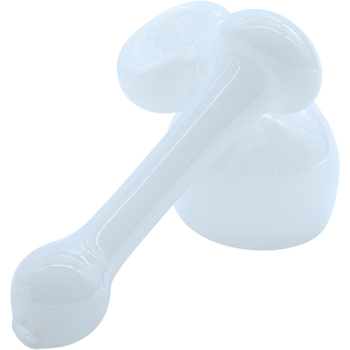 LA Pipes "Ivory Sidecar" Glass Sidecar Bubbler Pipe - Headshop.com