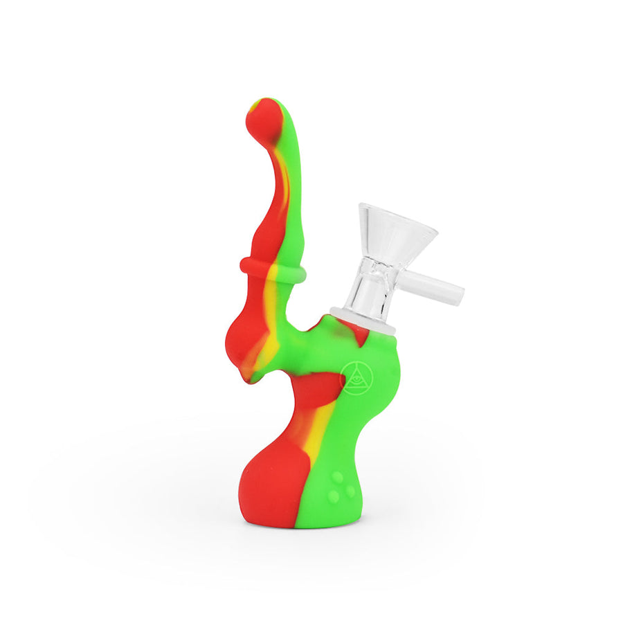 Ritual - 5'' Silicone Upright Bubbler - Rasta - Headshop.com
