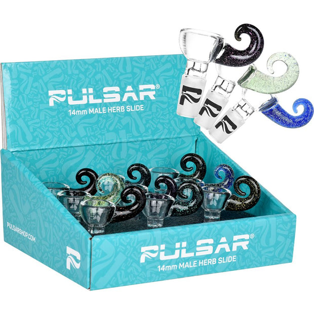 Pulsar Come Hither Dichro Handle Herb Slide -14mm M / 9ct - Headshop.com
