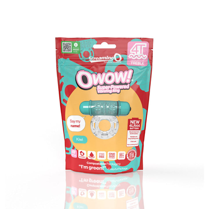Screaming O 4T OWow Vibrating Cockring Kiwi - Headshop.com