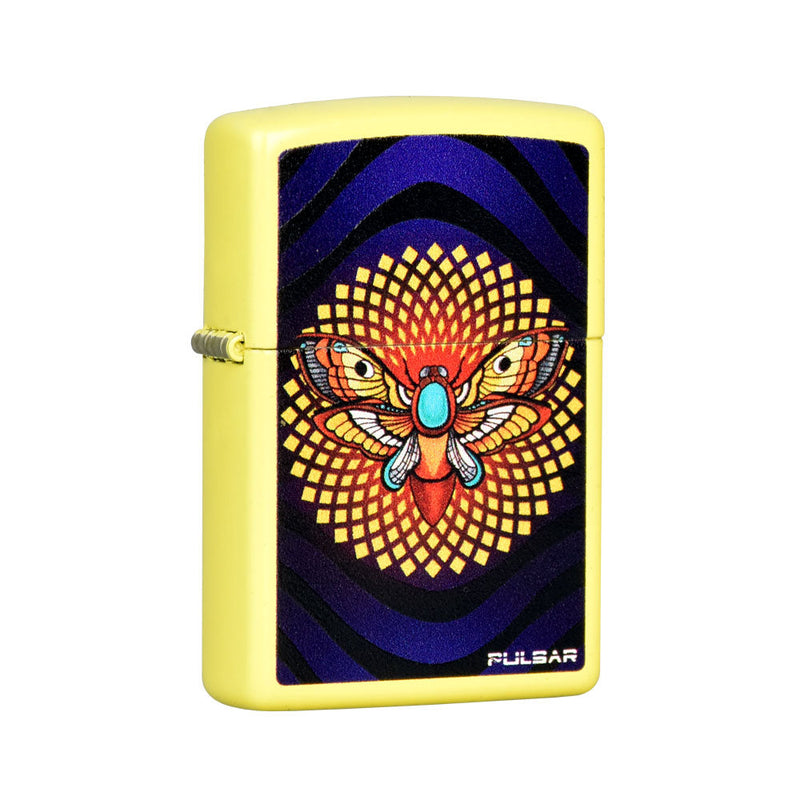 Zippo Lighter Pulsar Psychedelic Moth | Lemon - Headshop.com