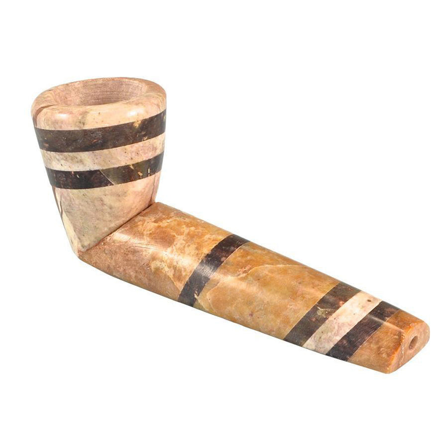 Tri-Tone Marble-Colored Stone Pipe - Headshop.com