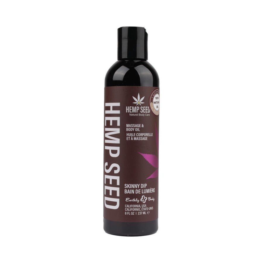 Earthly Body Hemp Seed Massage Oil Skinny Dip 8 oz. - Headshop.com