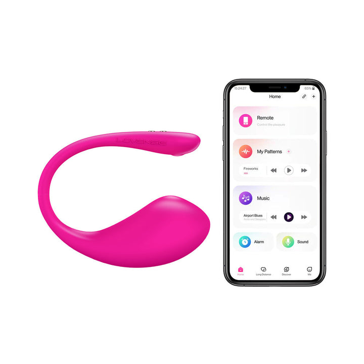Lovense Lush 3 Bluetooth Remote-Controlled Egg Vibrator - Headshop.com