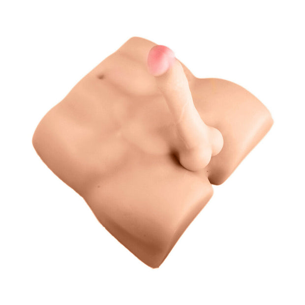 X5 Men Rough Rider Pleasure Doll Anal Masturbator with 7.5 in. Dildo Beige - Headshop.com