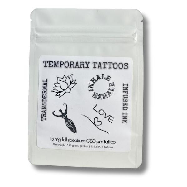 CBD temporary tattoos - The Meditation Collection - Headshop.com