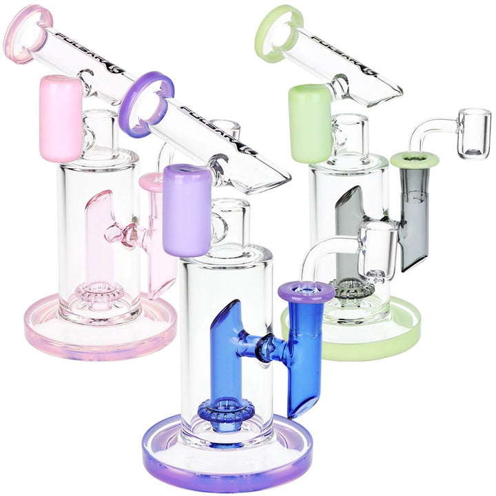 Pulsar Bicolor Fractured Tower Glass Dab Rig | 8" | 14mm F - Headshop.com