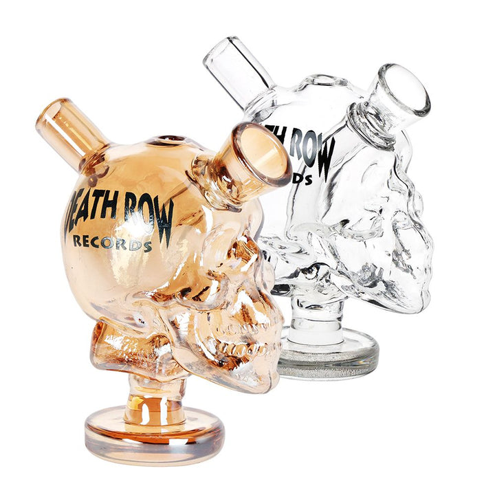 Death Row Records Skull Glass Blunt Bubbler | 2.75"
