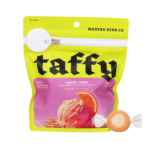 Modern Herb Co Live Resin D9 Taffy | 225mg | 15pc | 12pk Display