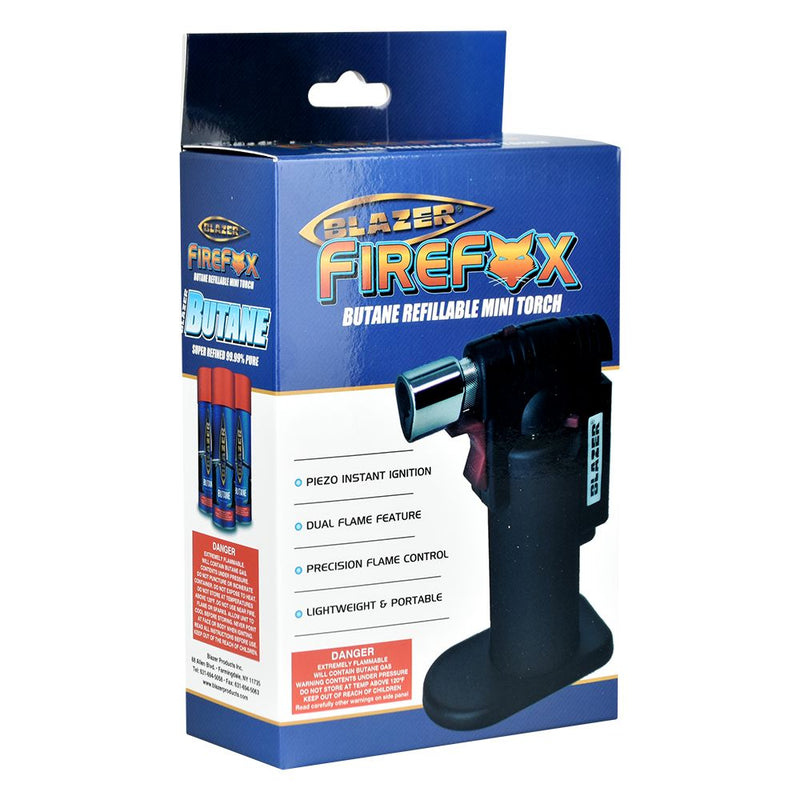 Blazer Firefox 2.0 Mini Torch Lighter | 4.5" - Headshop.com