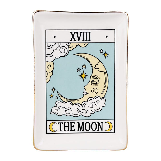 Tarot Card Ceramic Trinket Dish | 6.6"x4.5" - Headshop.com