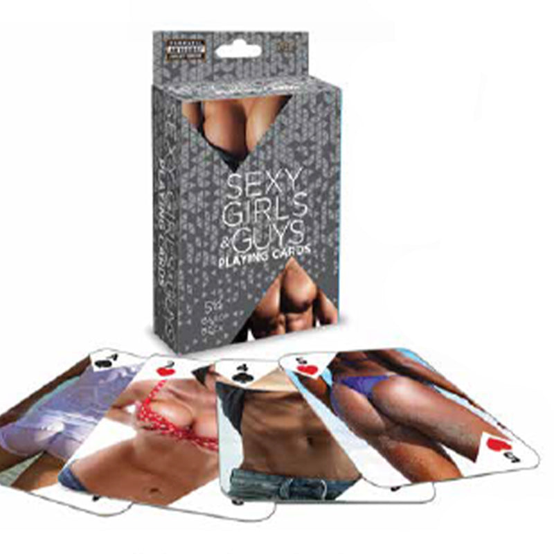 Sexy Girl and Guy Playing Cards - Headshop.com