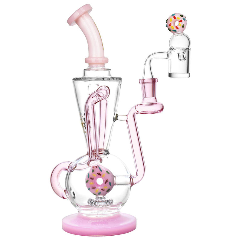 Pulsar Delectable Donut Recycler Dab Rig Kit - 10.75"/14mm F / Colors Vary - Headshop.com