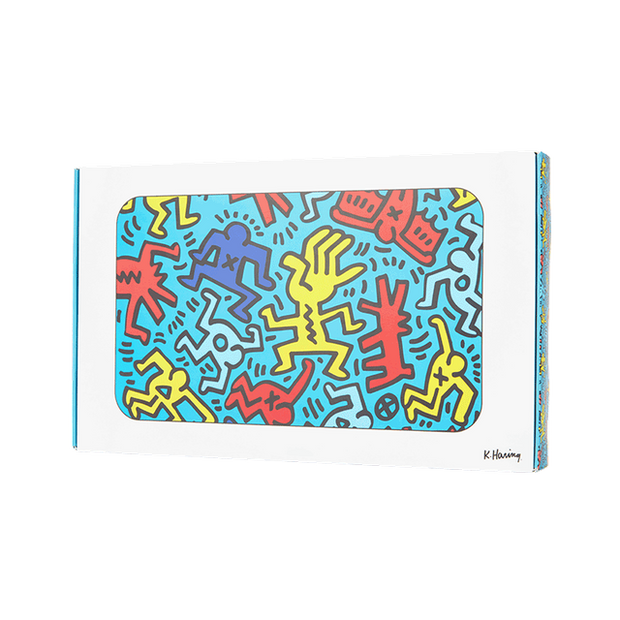 K. Haring Glass Rolling Tray - Headshop.com
