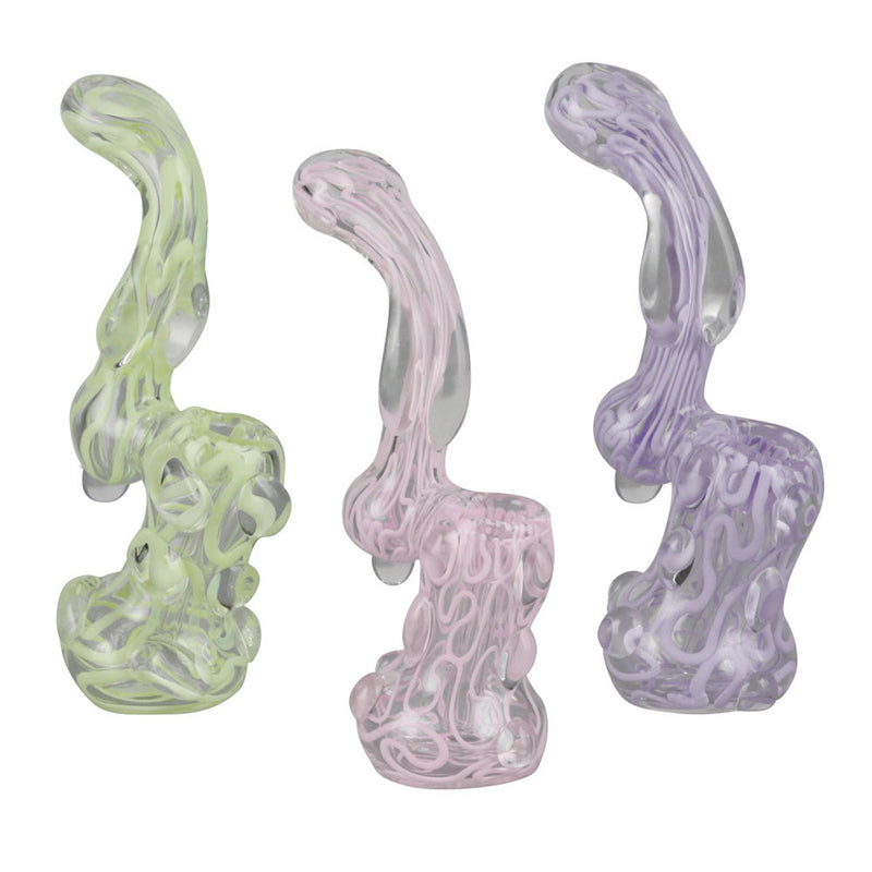 Slime Glass Bubbler - 5.5" / Colors Vary - Headshop.com