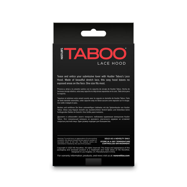 Hustler Taboo Lace Hood White - Headshop.com